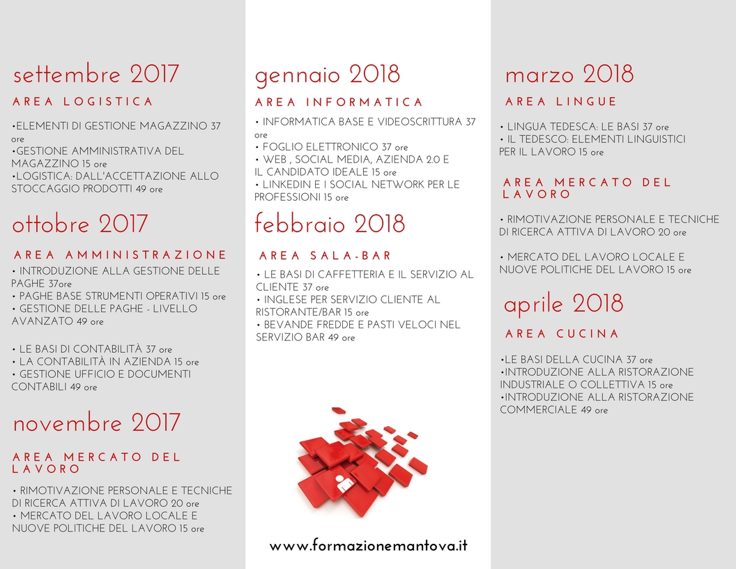 2017 18 DOTE UNICA LAVORO brochure 1