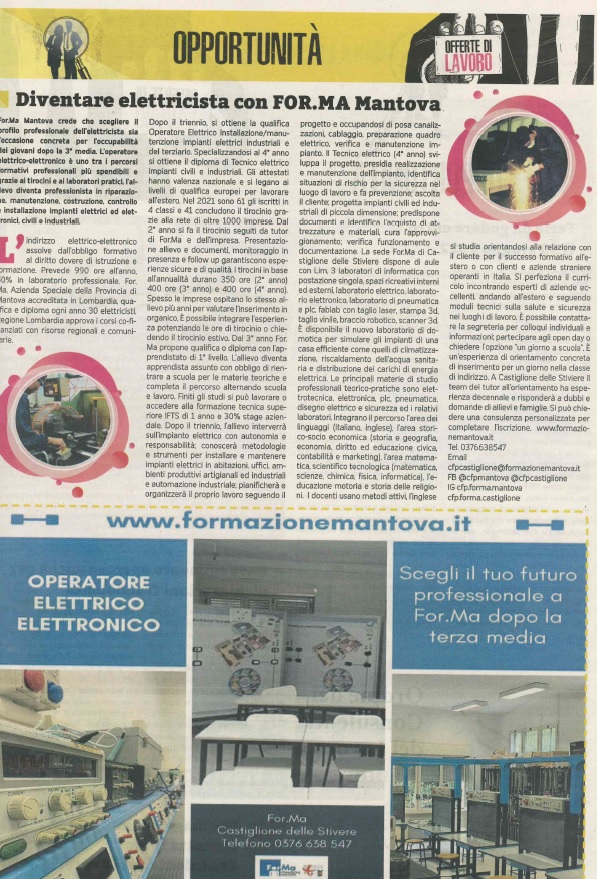 3 op elettrico gazzetta di mantova 18 maggio 2022