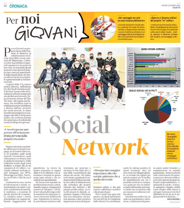 i sociale network gazzetta di mantova 19 maggio 2022